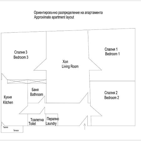 Spacious 3Bd Central Apartment 索菲亞 外观 照片