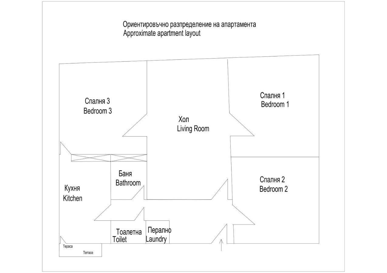 Spacious 3Bd Central Apartment 索菲亞 外观 照片